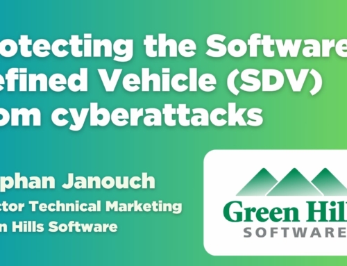 Protecting the Software Defined Vehicle (SDV) from cyberattacks