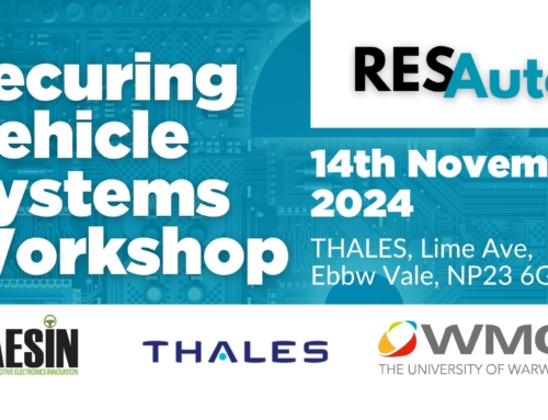 14/11 – ResAuto Event : Securing Vehicle Systems Workshop